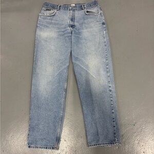 Vintage 34x30 Calvin Klein Jeans Men's Faded Blue Straight Jeans